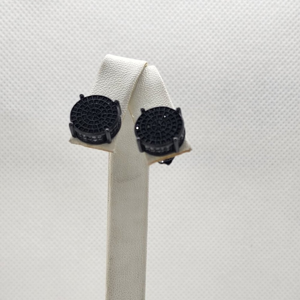 Brand New Sterling Silver 925 Rhodium Cz Stones Earrings
